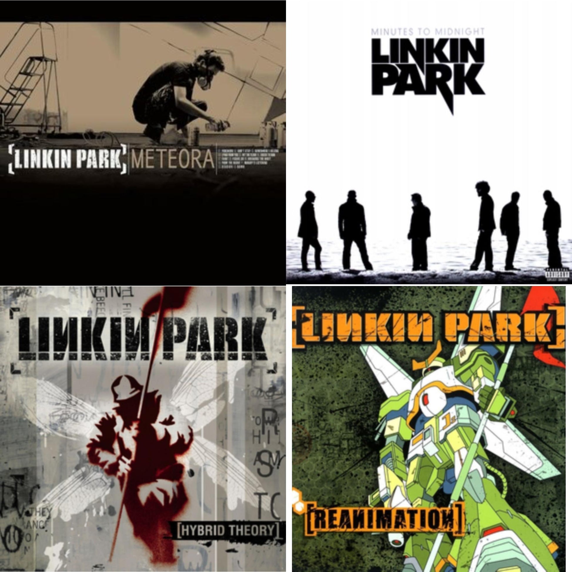This is a 4 LP Vinyl SKU bundle.
1.This LP Vinyl is brand new.Format: LP VinylMusic Style: Nu MetalThis item's title is: MeteoraArtist: Linkin ParkBarcode: 093624853343Release Date: 9/8/2023
2.This LP Vinyl is brand new.