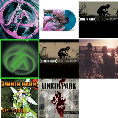 This is a 8 LP Vinyl SKU bundle.
1.This LP Vinyl is brand new.Format: LP VinylThis item's title is: From Zero (Deluxe/2LP/Translucent Emerald Green Vinyl)Artist: Linkin ParkBarcode: 093624834915Release Date: 5/16/2025
2.This LP Vinyl is brand new.