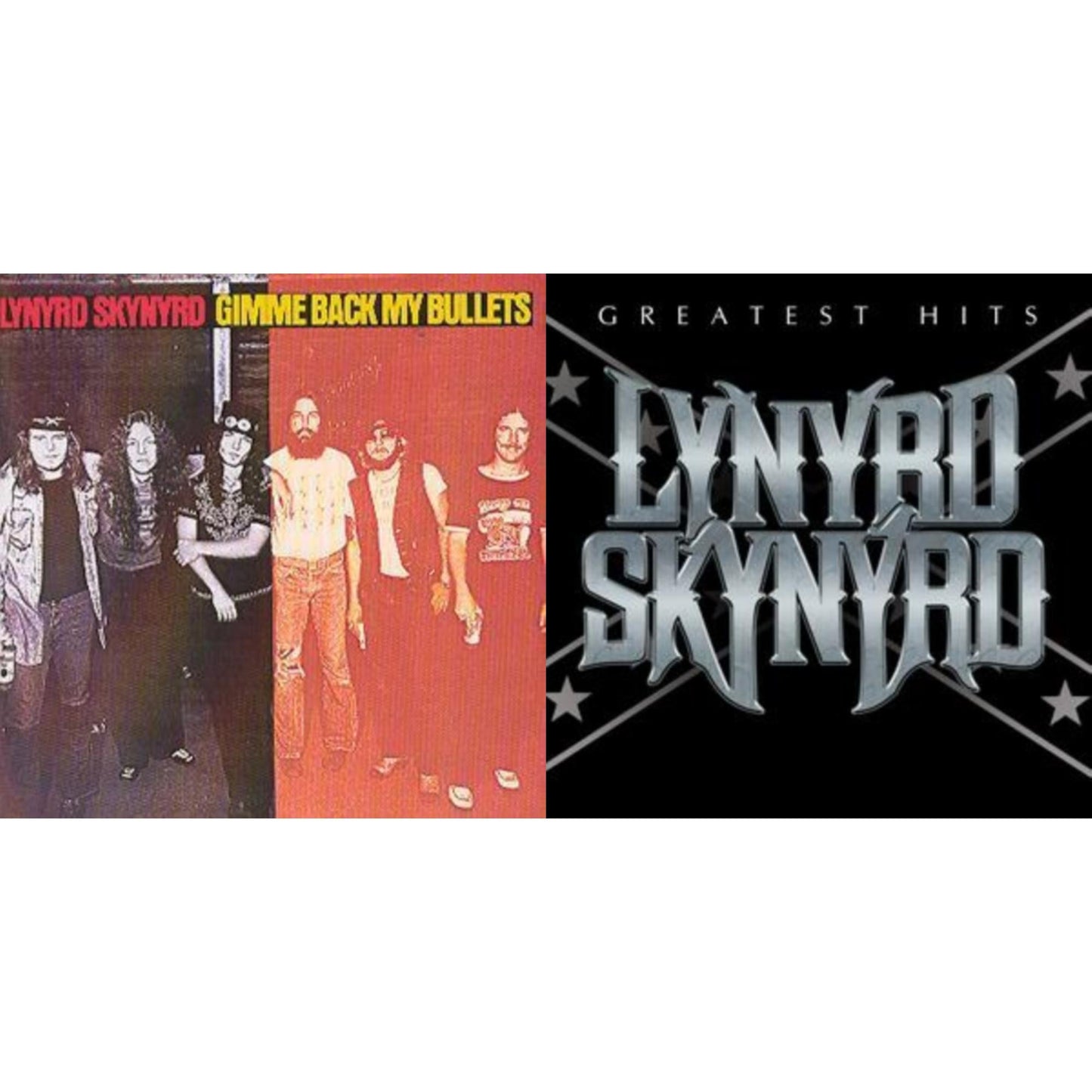 This is a 2 CD SKU bundle.
1.This CD is brand new.Format: CDMusic Style: Blues RockThis item's title is: Gimme Back My BulletsArtist: Lynyrd SkynyrdLabel: MCA RecordsBarcode: 008811202323Release Date: 8/3/1999
2.This CD is brand new.