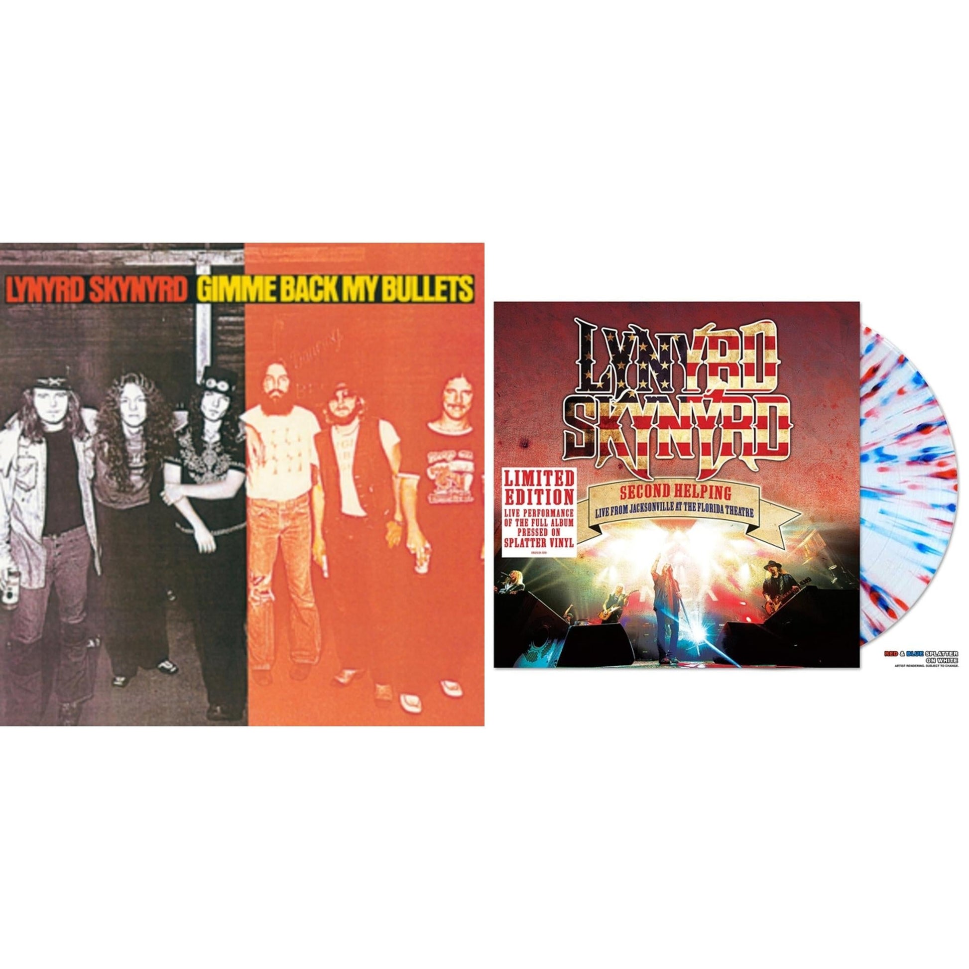 This is a 2 LP Vinyl SKU bundle.
1.This LP Vinyl is brand new.Format: LP VinylMusic Style: Southern RockThis item's title is: Gimme Back My BulletsArtist: Lynyrd SkynyrdLabel: GEFFENBarcode: 600753550205Release Date: 7/31/2015
2.This LP Vinyl is brand new.