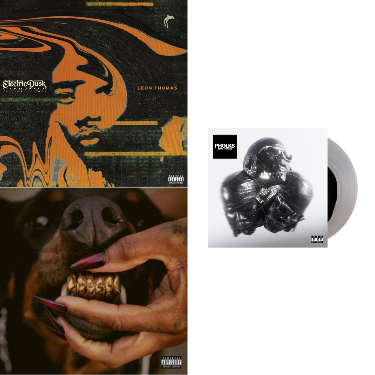 Electric Dusk (X) (Translucent Emerald Green LP Vinyl) & Mutt Deluxe: Heel (X) (Translucent Ruby Vinyl/2LP) & Pholks Ep (X) (Black/Clear LP Vinyl)