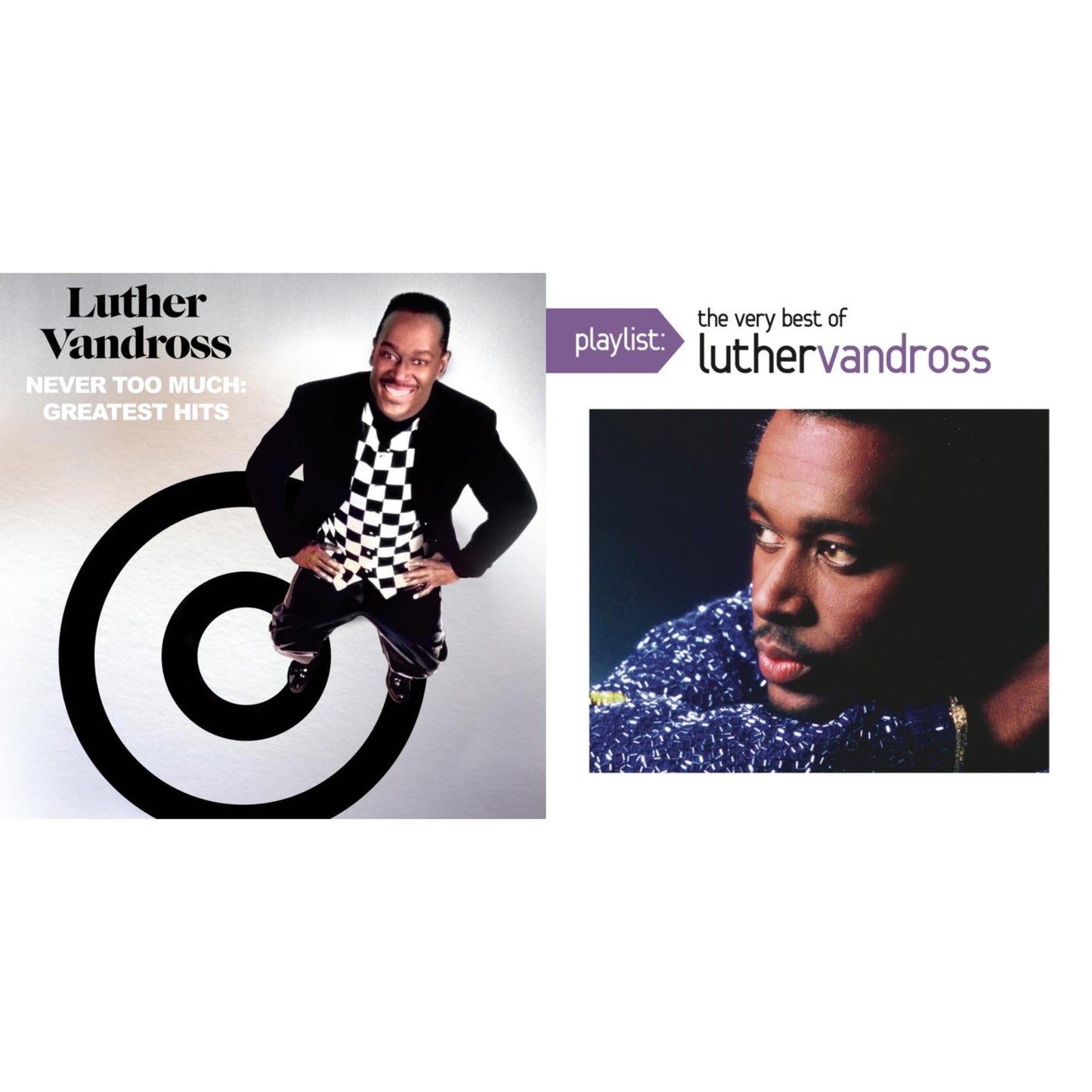 Never Too Much: Greatest Hits (2CD) & Playlist: Very Best Of Luther Vandross