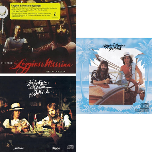 This is a 3 CD SKU bundle.
1.This CD is brand new.Format: CDMusic Style: RomanticThis item's title is: Best: Loggins & Messina: Sittin In AgainArtist: Loggins & MessinaLabel: CBSBarcode: 827969456323Release Date: 5/24/2005
2.This CD is brand new.