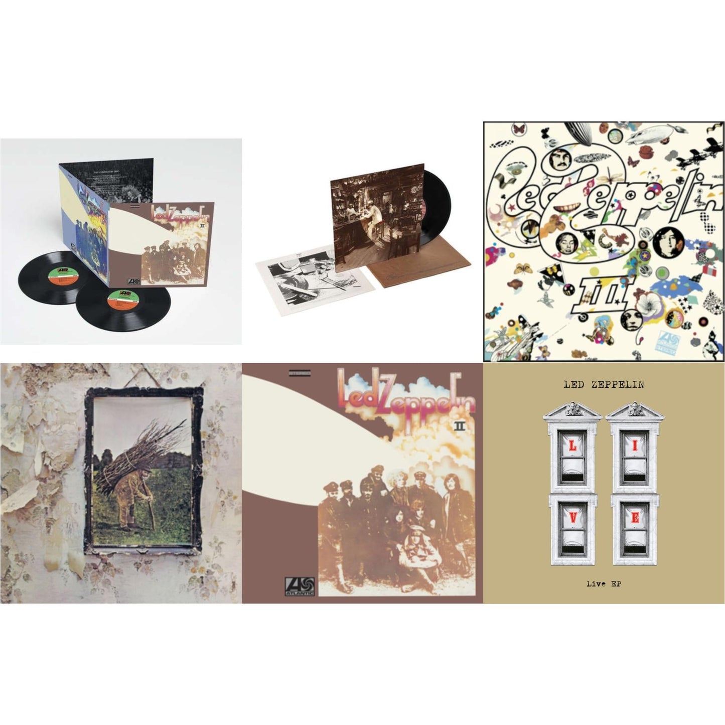 Led Zeppelin Ii (Deluxe Remastered/2LP/180) & In Through The Out Door & Led Zeppelin Iii (Remastered Original/180G) & Led Zeppelin Iv & Led Zeppelin Ii (180G/Remastered) & Live E.P.