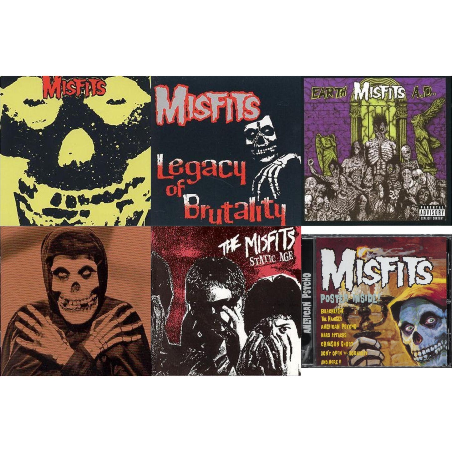 Collection & Legacy Of Brutality & Earth A.D. / Die Die My Darling & Collection Vol.2 & Static Age & American Psycho