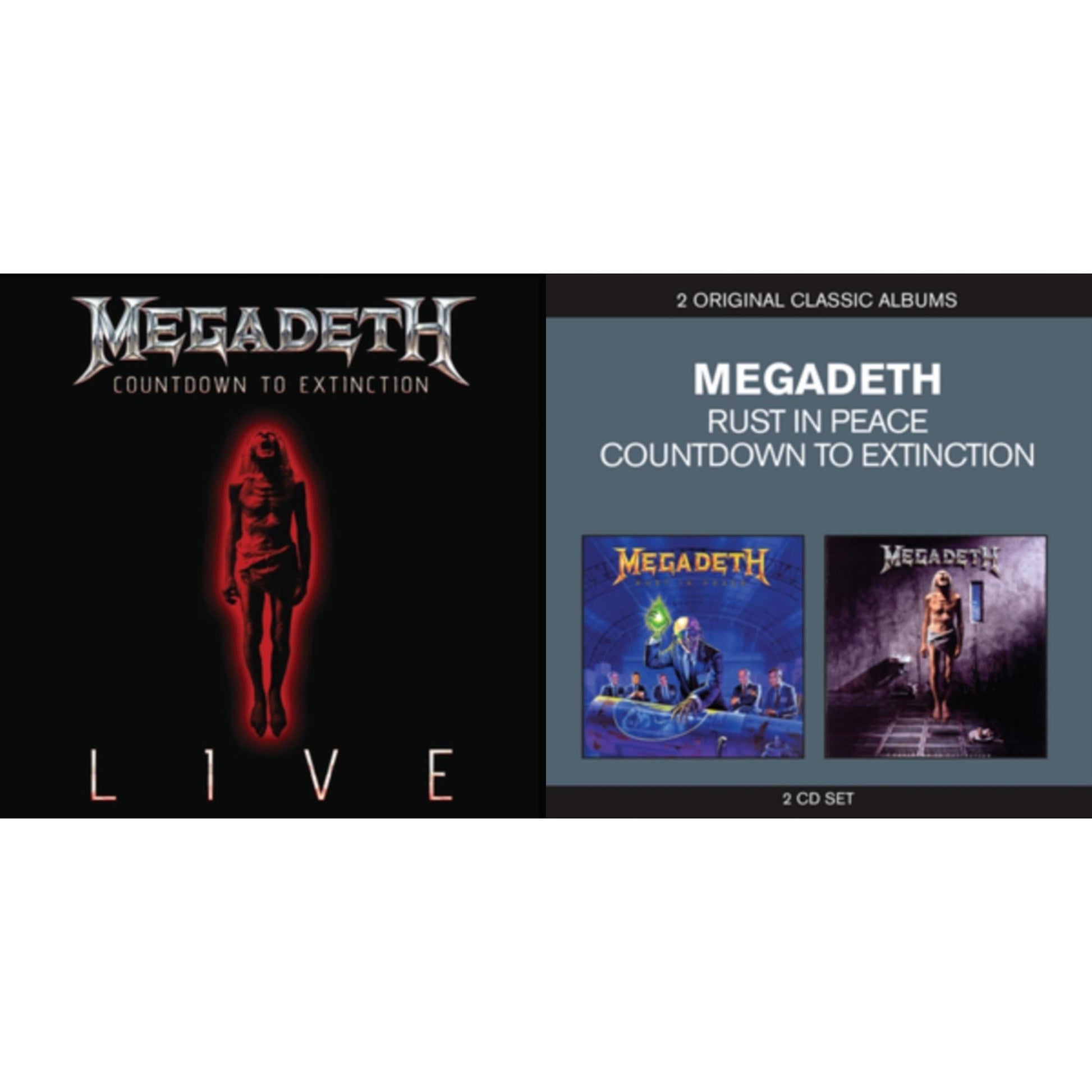 This is a 2 CD SKU bundle.
1.This CD is brand new.Format: CDMusic Style: Heavy MetalThis item's title is: Countdown To Extinction: LiveArtist: MegadethLabel: CAPITOLBarcode: 602537437252Release Date: 9/24/2013
2.This CD is brand new.