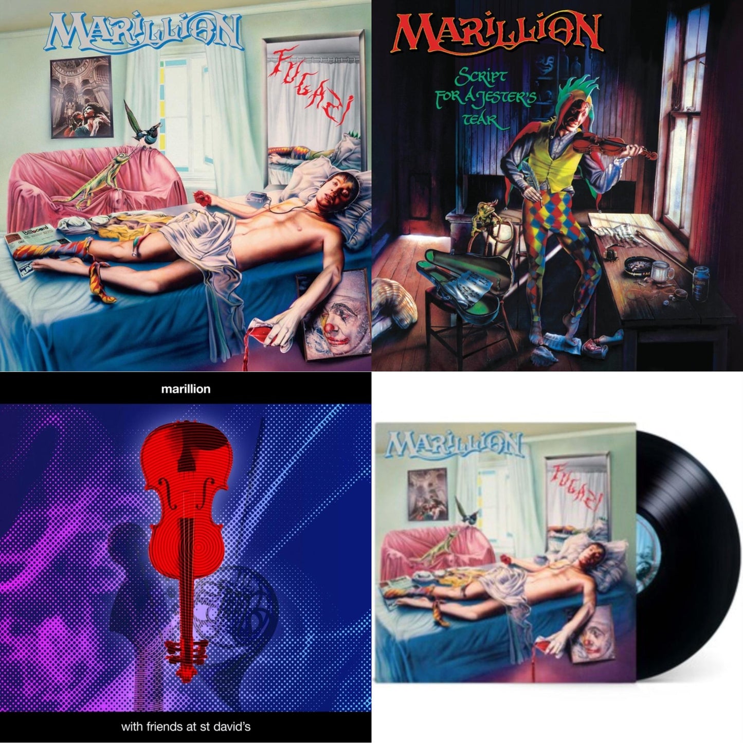 This is a 4 LP Vinyl SKU bundle.
1.This LP Vinyl is brand new.Format: LP VinylMusic Style: Prog RockThis item's title is: Fugazi (Deluxe Edition/4LP)Artist: MarillionLabel: RHINO/PARLOPHONEBarcode: 190295016463Release Date: 9/10/2021
2.This LP Vinyl is brand new.