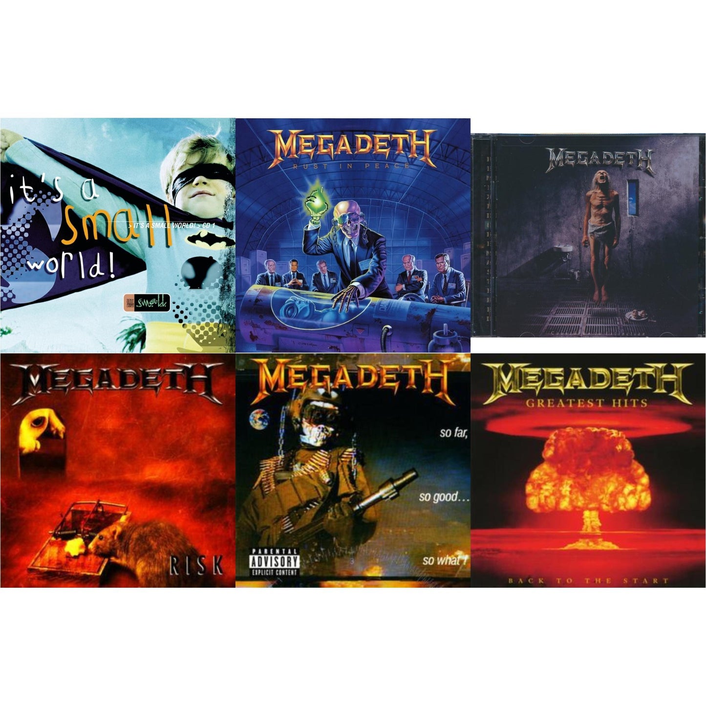 Remaster-Killing Is My Business & Rust In Piece & Countdown To Extinction & Risk & So Far So Good So What & Greatest Hits