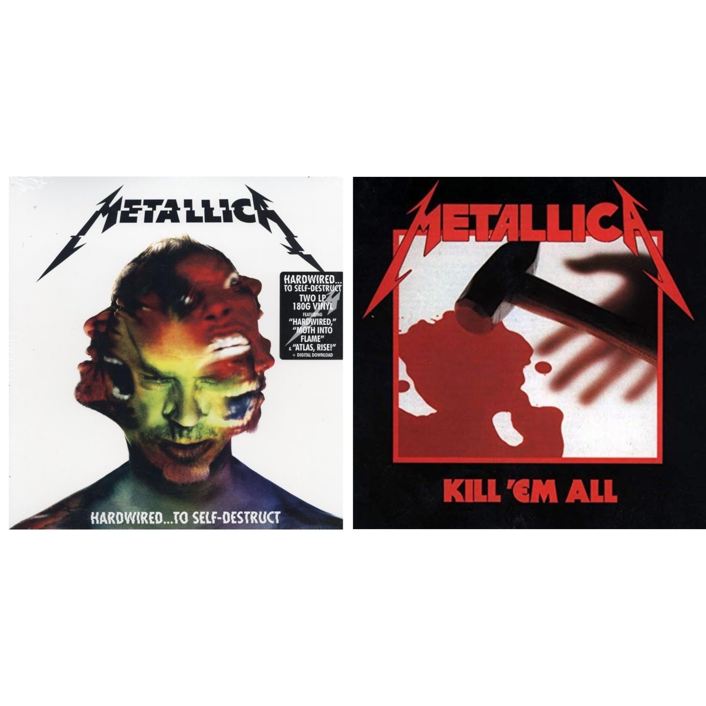 This is a 2 LP Vinyl SKU bundle.
1.This LP Vinyl is brand new.Format: LP VinylMusic Style: Heavy MetalThis item's title is: Hardwired To Self-Destruct (2LP/180G/Dl Card)Artist: MetallicaLabel: BLACKENED RECORDINGS INC. (METBarcode: 858978005288Release Date: 11/18/2016
2.