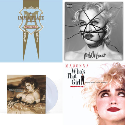 Rebel Heart & Like A Virgin (Clear LP Vinyl) & Immaculate Collection (2LP) & Who's That Girl Ost (Back 2 The 80S) (I)