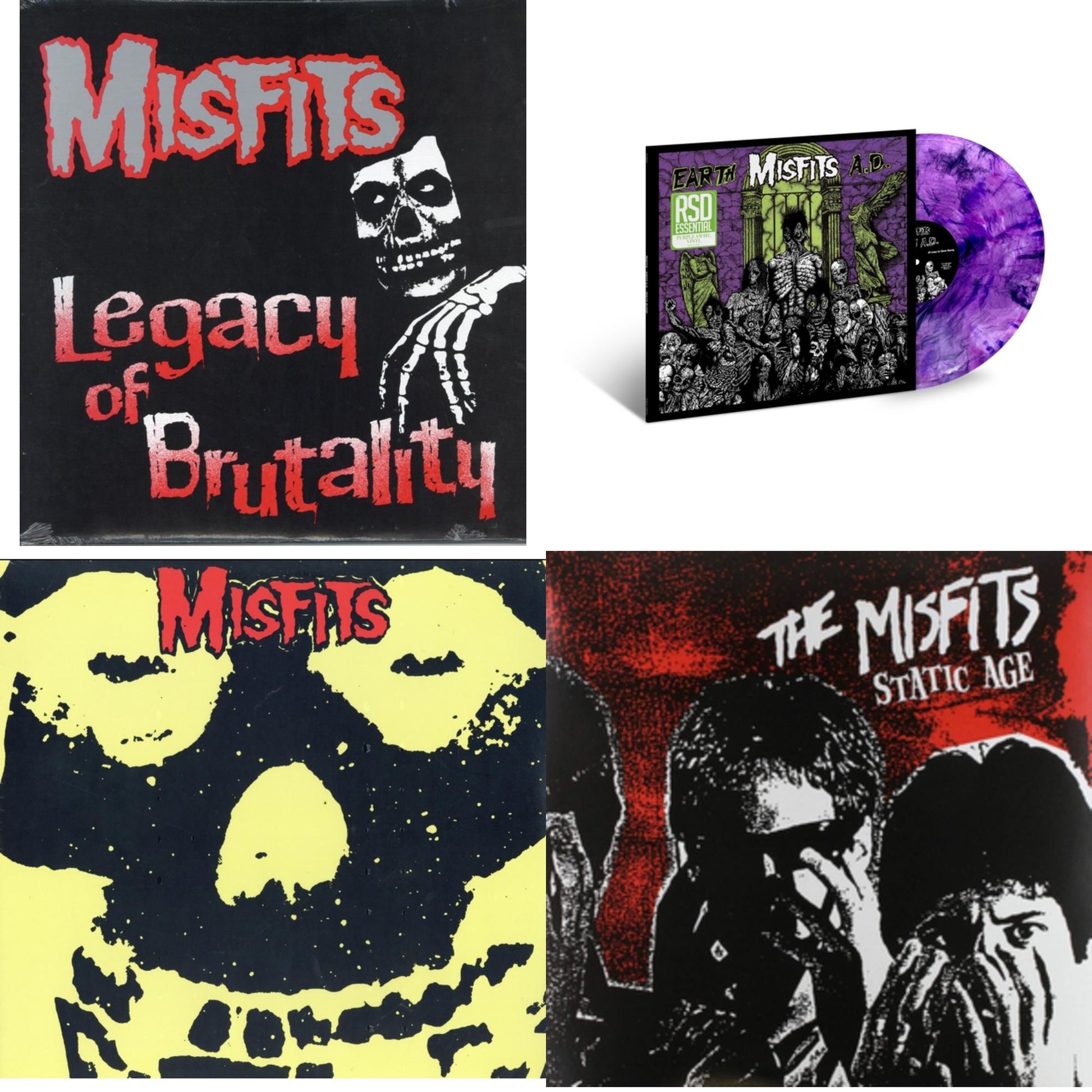 This is a 4 LP Vinyl SKU bundle.
1.This LP Vinyl is brand new.Format: LP VinylMusic Style: PunkThis item's title is: Legacy Of BrutalityArtist: MisfitsLabel: ASTRALWERKSBarcode: 017046190619Release Date: 4/2/1995
2.This LP Vinyl is brand new.