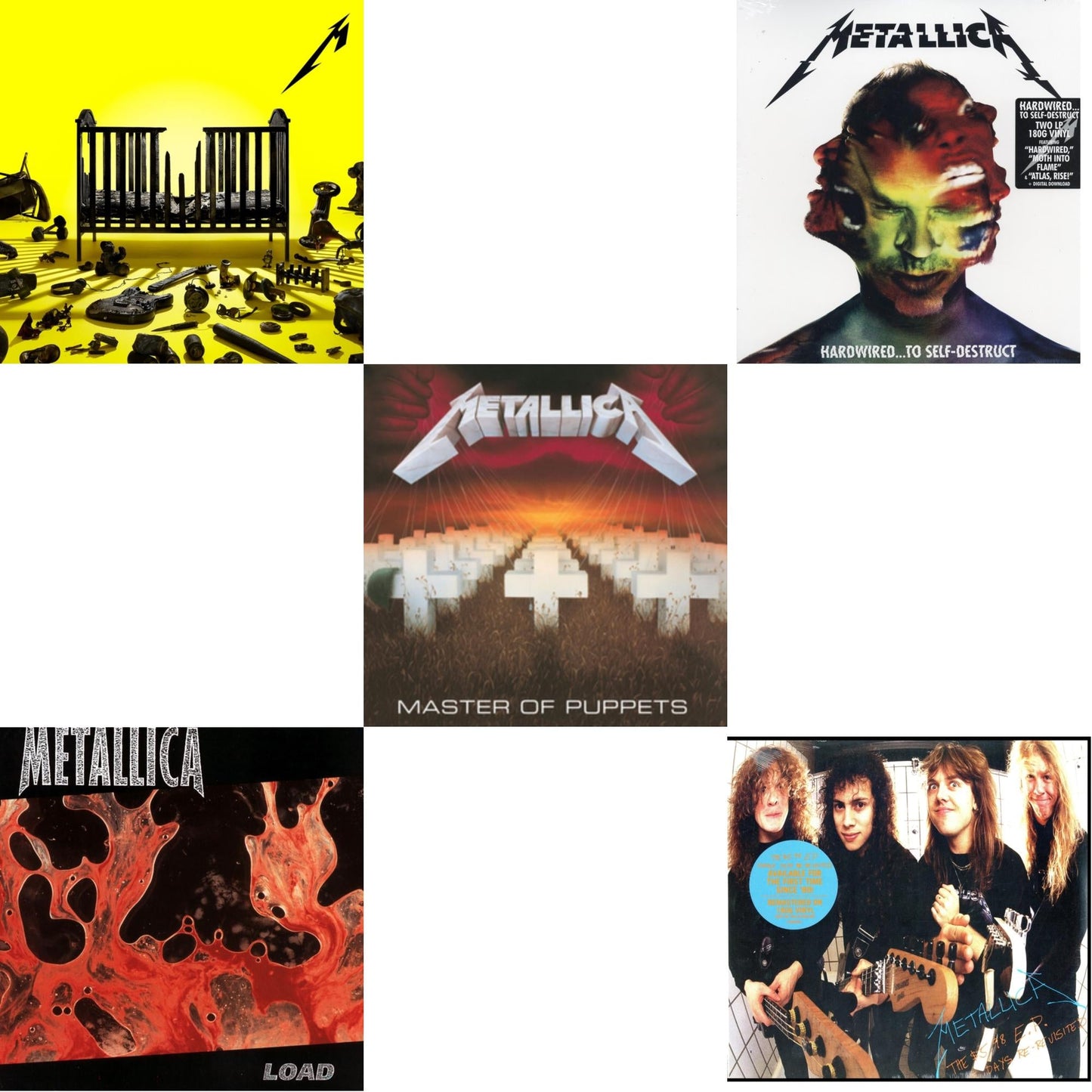 72 Seasons (2LP) & Load (Remastered/2LP/180G) & Master Of Puppets (Remastered) & Hardwired To Self-Destruct (2LP/180G/Dl Card) & $5.98 Ep: Garage Days Re-Revisited (Remastered)