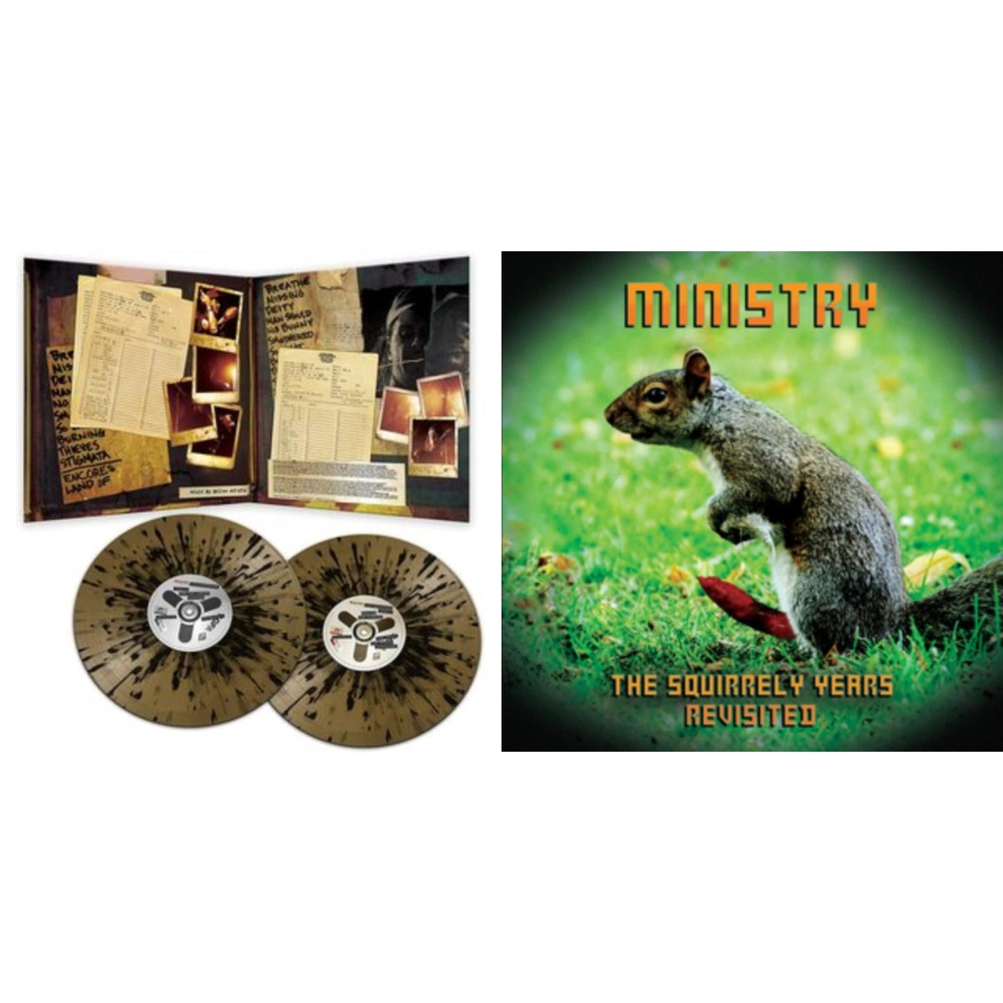 Live Necronomicon (Black & Gold Splatter Vinyl/2LP) & Squirrely Years Revisited (Blue LP Vinyl) 