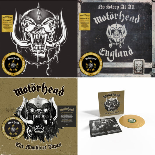 No Remorse (50Th Anniversary) (Red/Black Splatter Vinyl/2LP) & No Sleep At All (50Th Anniversary) (Clear/Black-White Splatter LP Vinyl) & Manticore Tapes & Manticore Tapes (Gold LP Vinyl)
