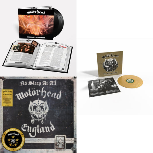 No Sleep 'Til Hammersmith (X) (3LP) & No Sleep At All (50Th Anniversary) (Clear/Black-White Splatter LP Vinyl) & Manticore Tapes (Gold LP Vinyl)