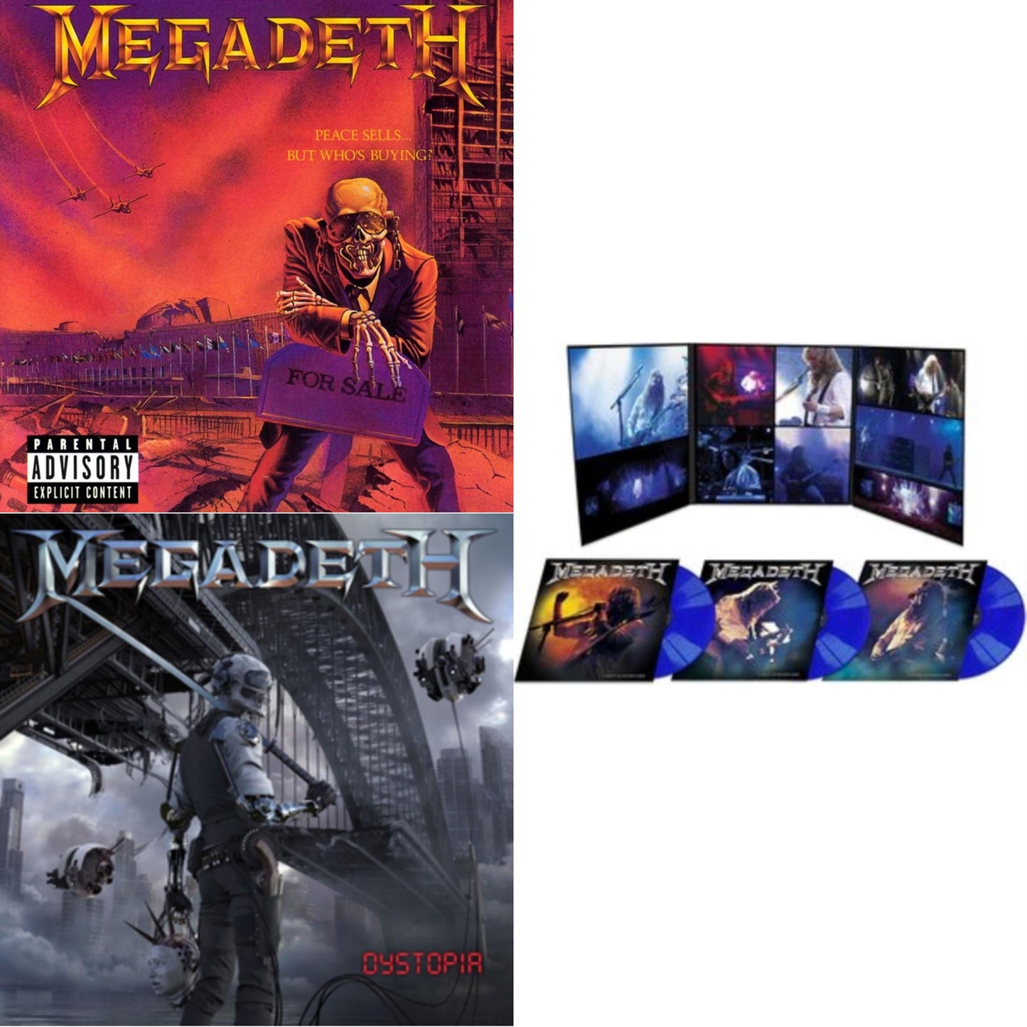 Peace Sells But Who's Buying & Dystopia & Night In Buenos Aires (Blue LP Vinyl)
