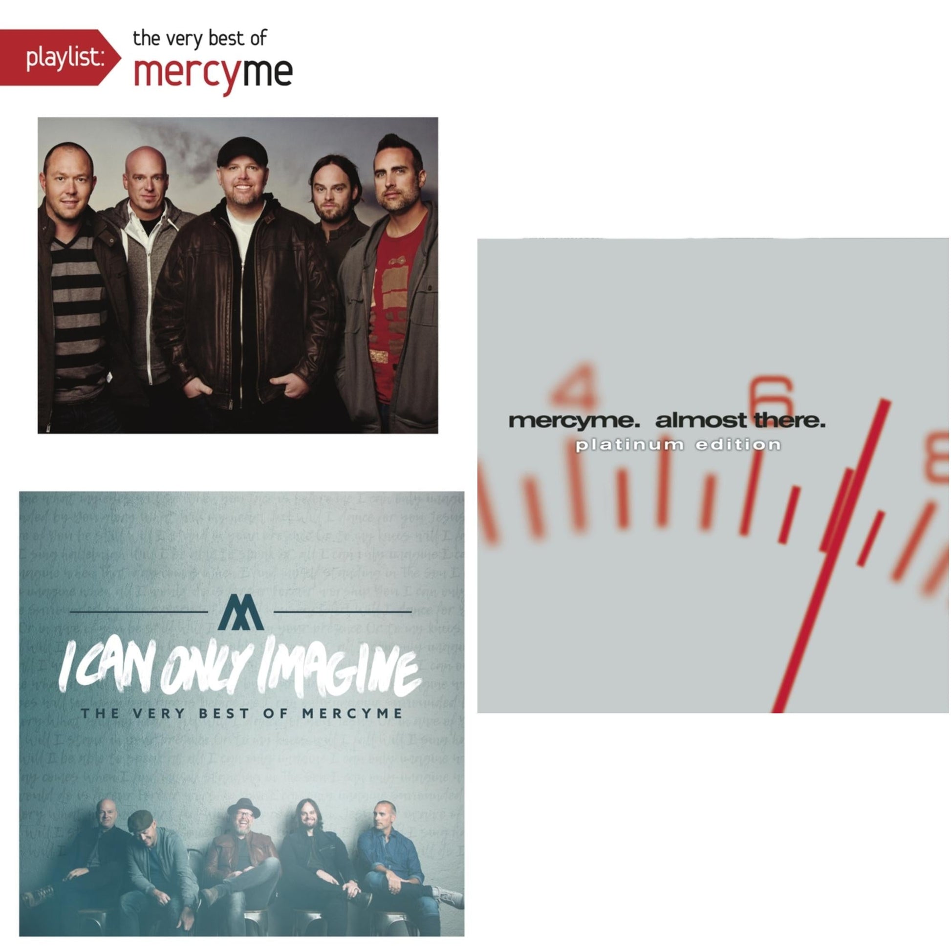 This is a 3 CD SKU bundle.
1.This CD is brand new.Format: CDThis item's title is: Playlist: Very Best Of MercymeArtist: MercymeLabel: LEGACYBarcode: 888751504929Release Date: 8/20/2015
2.This CD is brand new.