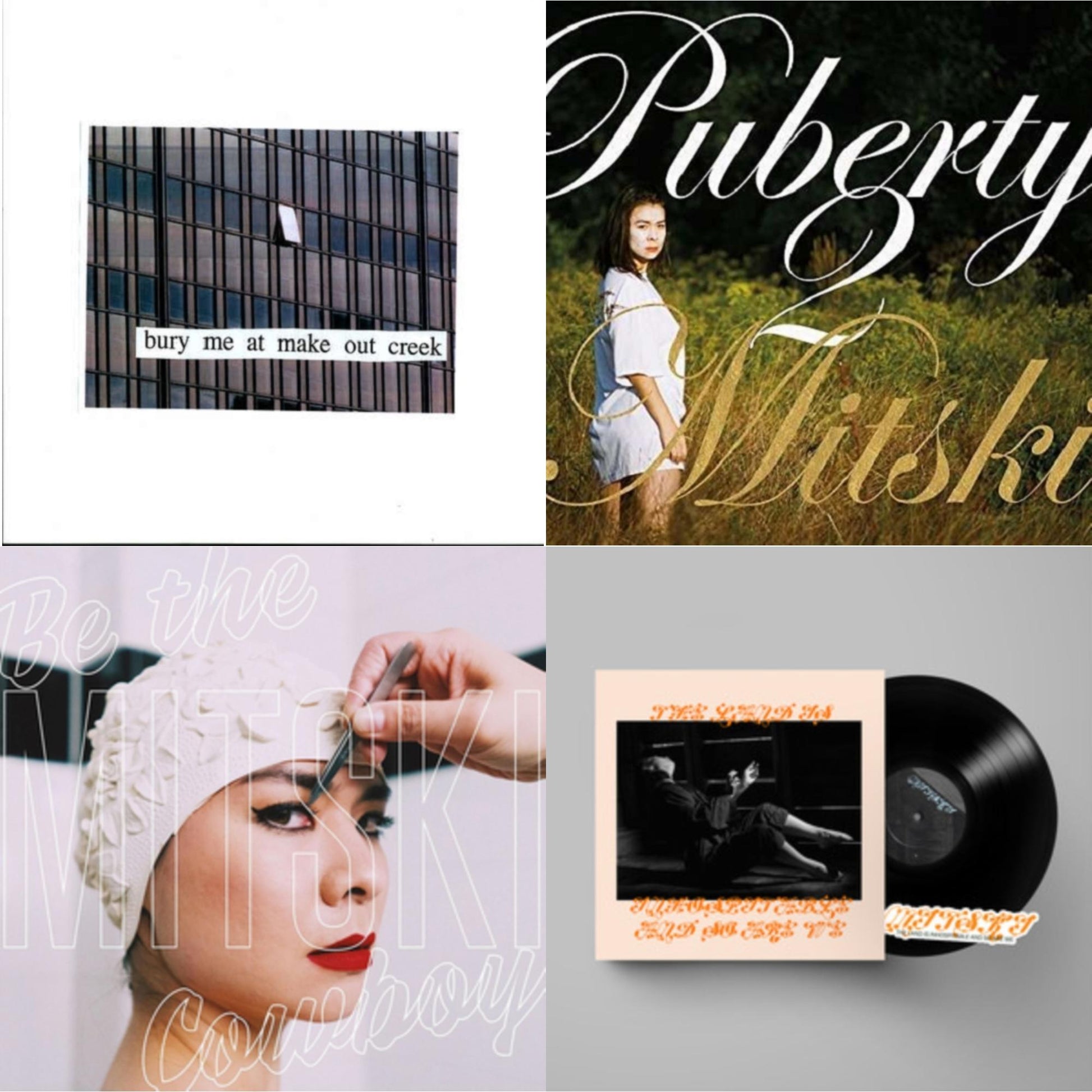 This is a 4 LP Vinyl SKU bundle.
1.This LP Vinyl is brand new.Format: LP VinylMusic Style: Alternative RockThis item's title is: Bury Me At Makeout CreekArtist: MitskiLabel: Dead OceansBarcode: 656605142210Release Date: 11/11/2014
2.This LP Vinyl is brand new.