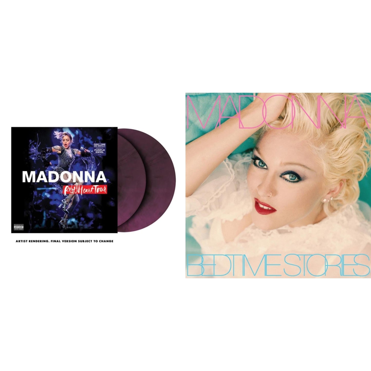 Rebel Heart Tour (X) (Purple Galaxy Swirl Vinyl/2LP) & Bedtime Stories (The Silver Collection) (Silver LP Vinyl)