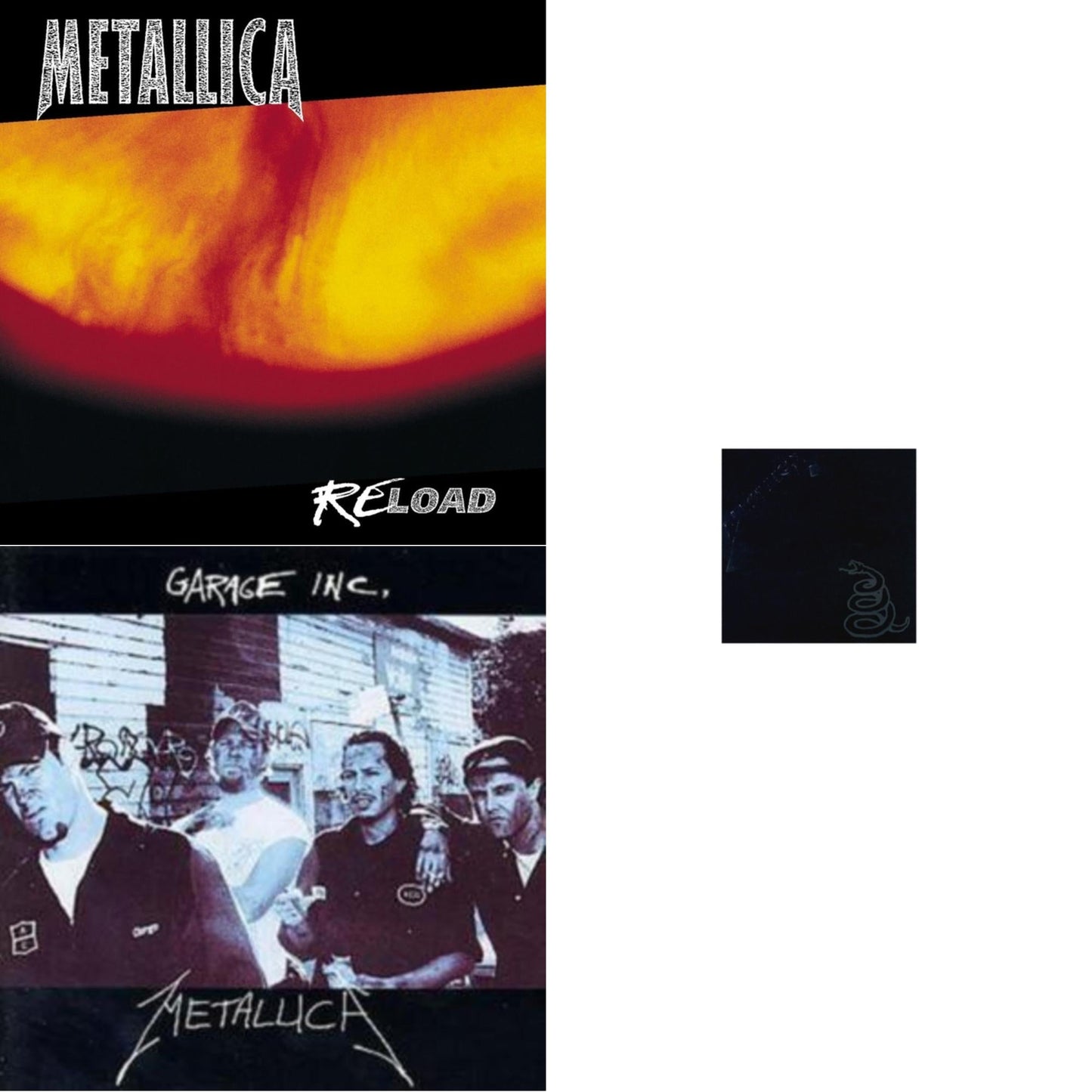Metallica (Remastered/2LP) & Reload & Garage Inc.