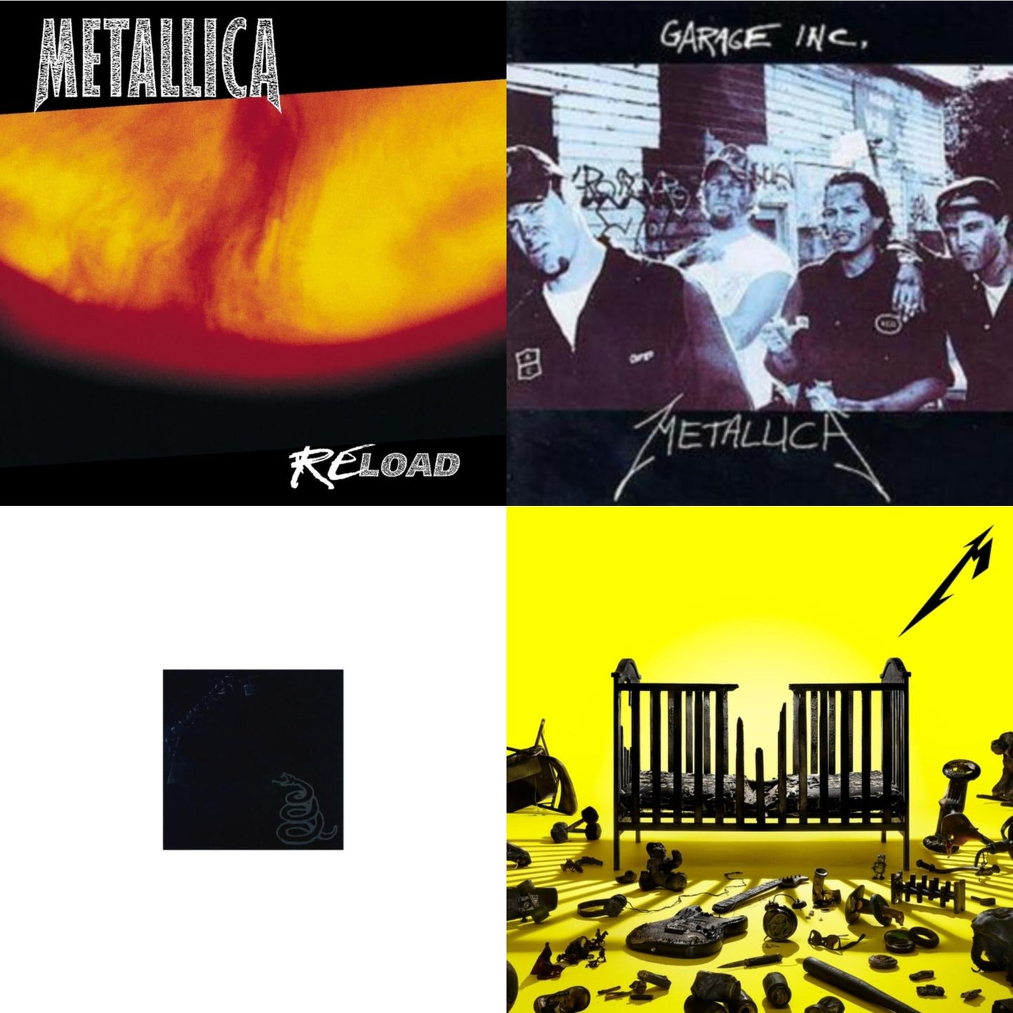 72 Seasons (2LP) & Metallica (Remastered/2LP) & Reload & Garage Inc.