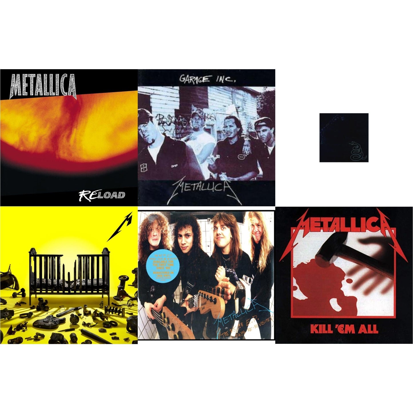 72 Seasons (2LP) & Metallica (Remastered/2LP) & Reload & Garage Inc. & Kill Em All (180G) & $5.98 Ep: Garage Days Re-Revisited (Remastered)