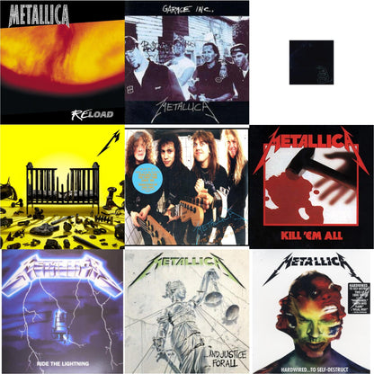 72 Seasons (2LP) & Metallica (Remastered/2LP) & Reload & Garage Inc. & Kill Em All (180G) & Ride The Lightning (180G) & Hardwired To Self-Destruct (2LP/180G/Dl Card) & $5.98 Ep: Garage Days Re-Revisited (Remastered) & And Justice For All (Remastered)