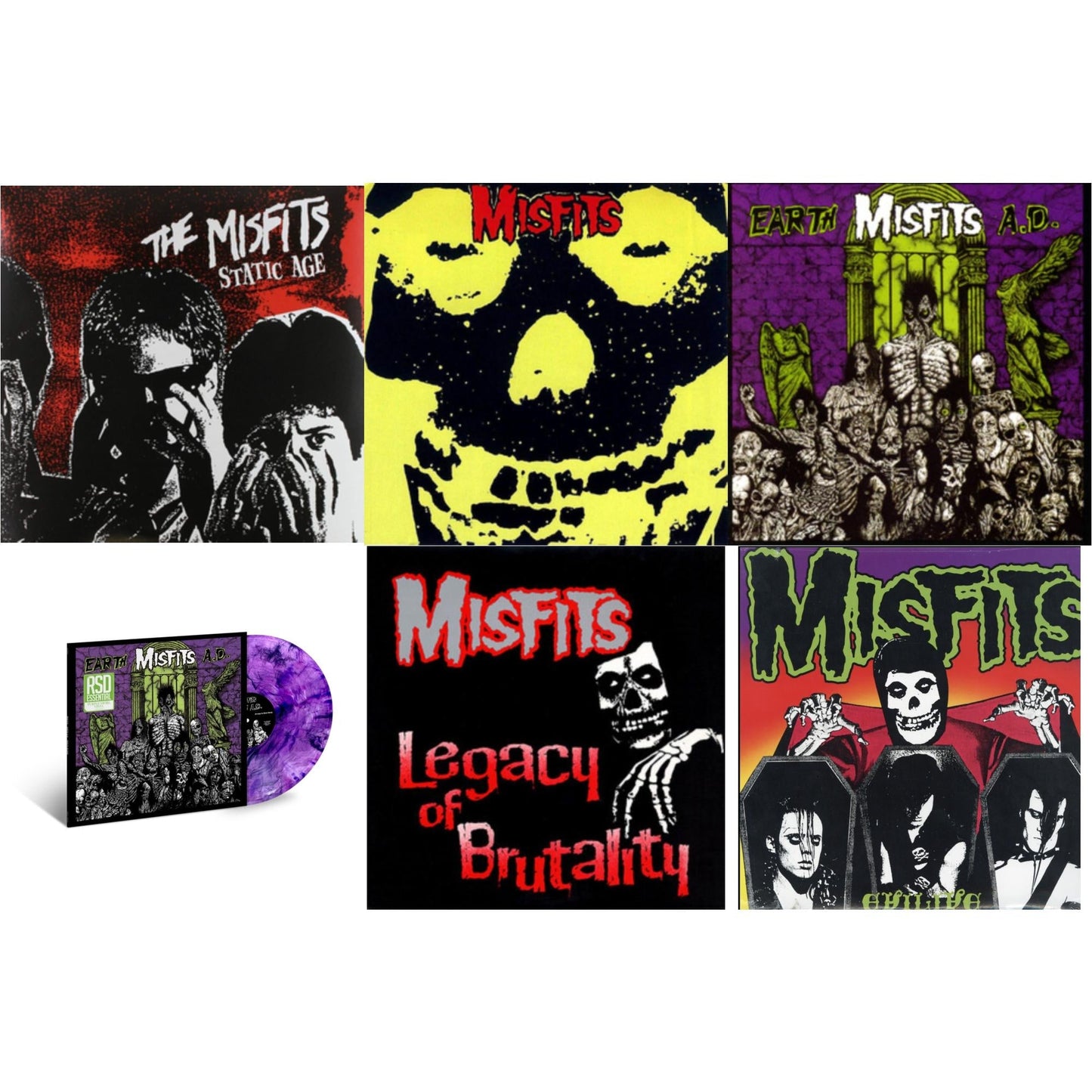 This is a 6 LP Vinyl SKU bundle.
1.This LP Vinyl is brand new.Format: LP VinylMusic Style: Progressive HouseThis item's title is: Static AgeArtist: MisfitsLabel: ASTRALWERKSBarcode: 017046752015Release Date: 7/15/1997
2.This LP Vinyl is brand new.