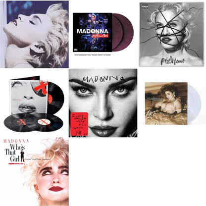 True Blue (180G) & Rebel Heart Tour (X) (Purple Galaxy Swirl Vinyl/2LP) & Rebel Heart & Madame X (Live) (3LP) & Finally Enough Love (2LP) & Like A Virgin (Clear LP Vinyl) & Who's That Girl Ost (Back 2 The 80S) (I)