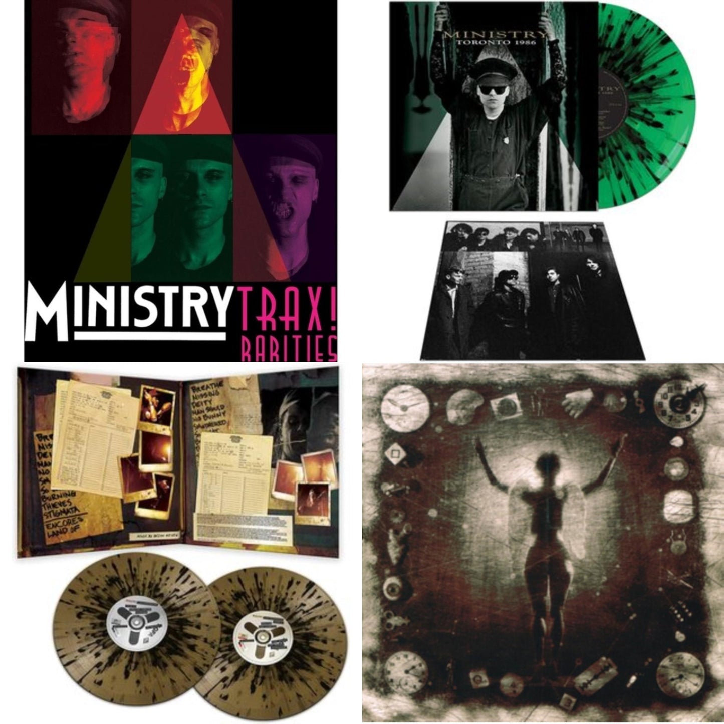 This is a 4 LP Vinyl SKU bundle.
1.This LP Vinyl is brand new.Format: LP VinylThis item's title is: Trax Rarities (Black/White/Magenta Splatter LP Vinyl)Artist: MinistryBarcode: 889466391613Release Date: 11/24/2023
2.This LP Vinyl is brand new.