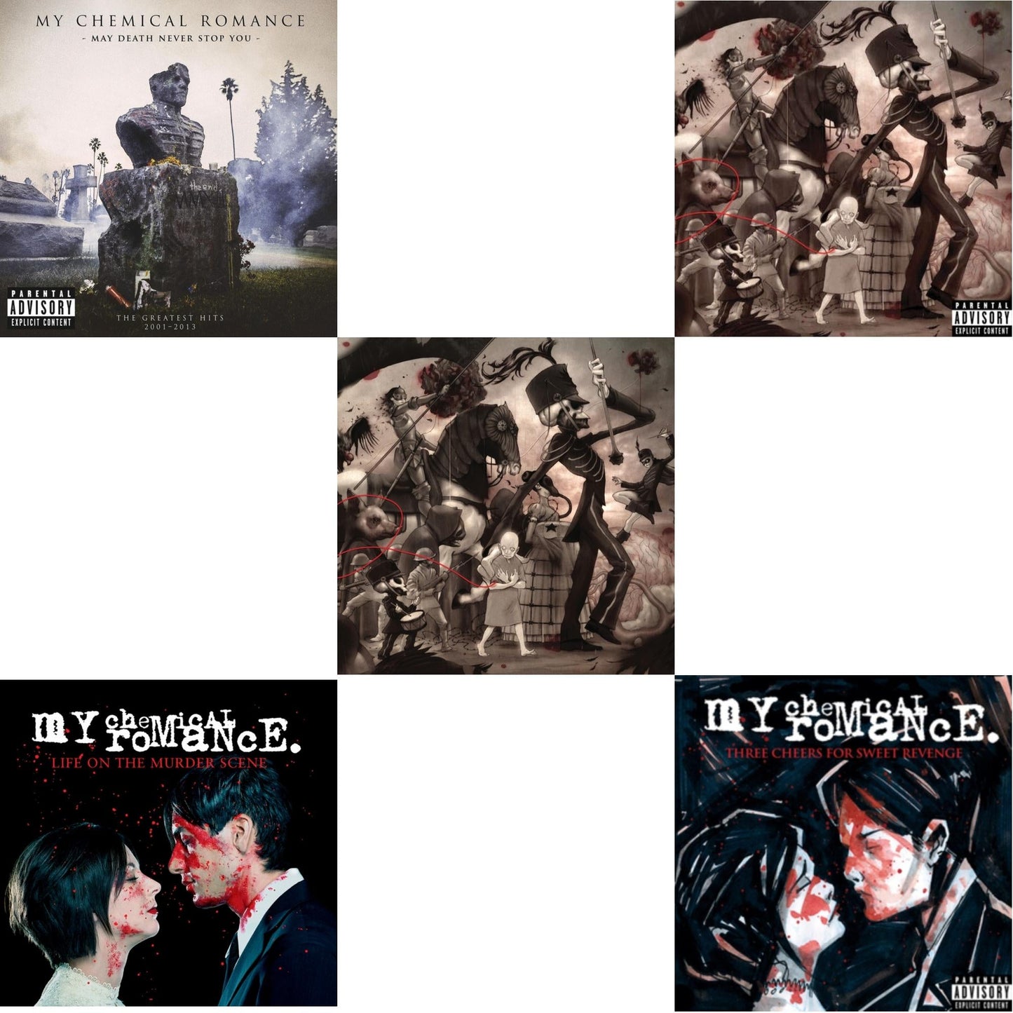 May Death Never Stop You (X) (2LP) & Life On The Murder Scene & Black Parade (X) (Picture Disc) & Black Parade (X) (2LP) & Three Cheers For Sweet Revenge