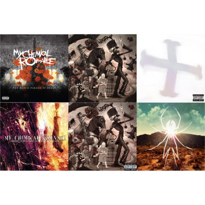 This is a 6 LP Vinyl SKU bundle.
1.This LP Vinyl is brand new.Format: LP VinylMusic Style: EmoThis item's title is: Black Parade Is Dead!Artist: My Chemical RomanceLabel: REPRISEBarcode: 093624899648Release Date: 8/23/2019
2.This LP Vinyl is brand new.
