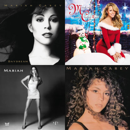 This is a 4 LP Vinyl SKU bundle.
1.This LP Vinyl is brand new.Format: LP VinylMusic Style: Contemporary R&BThis item's title is: Mariah CareyArtist: Mariah CareyLabel: LEGACYBarcode: 194397763614Release Date: 10/2/2020
2.This LP Vinyl is brand new.