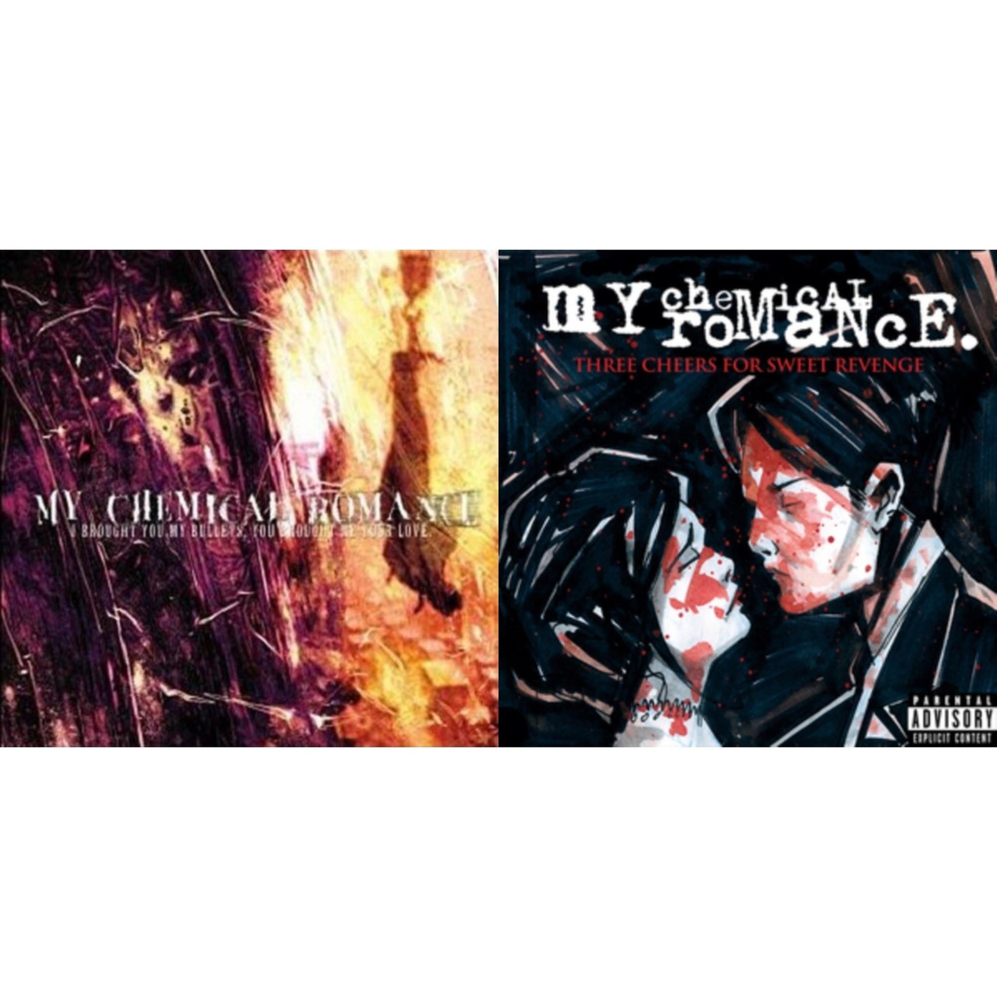 This is a 2 LP Vinyl SKU bundle.
1.This LP Vinyl is brand new.Format: LP VinylMusic Style: EmoThis item's title is: I Brought You My Bullets You Brought Me Your LoveArtist: My Chemical RomanceLabel: REPRISEBarcode: 093624926184Release Date: 10/9/2015
2.This LP Vinyl is brand new.