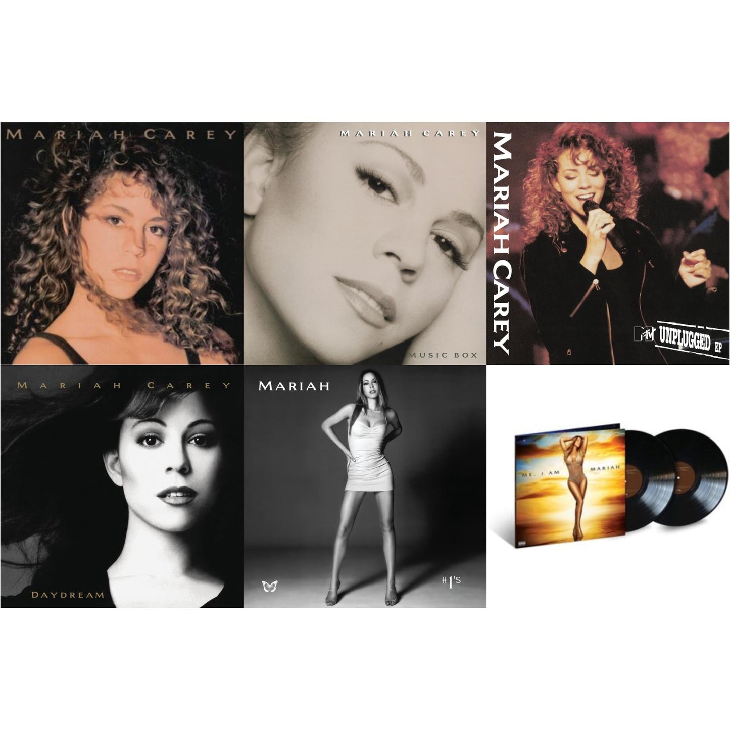 This is a 6 LP Vinyl SKU bundle.
1.This LP Vinyl is brand new.Format: LP VinylMusic Style: Contemporary R&BThis item's title is: Mariah CareyArtist: Mariah CareyLabel: LEGACYBarcode: 194397763614Release Date: 10/2/2020
2.This LP Vinyl is brand new.