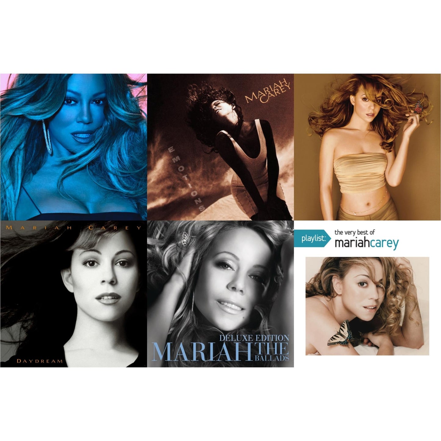 Caution & Emotions & Butterfly & Daydream & Ballads & Playlist: Very Best Of Mariah Carey