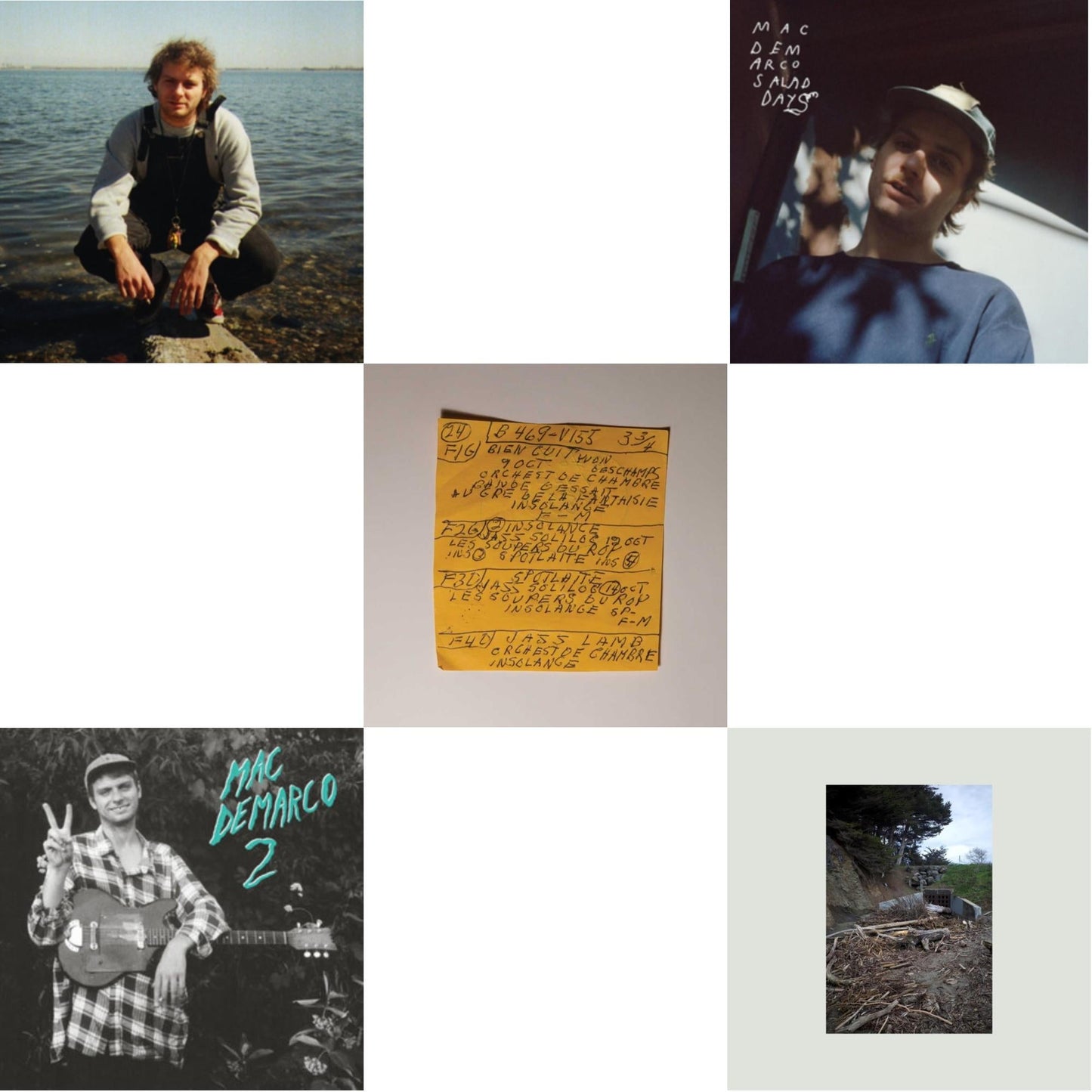 This is a 5 LP Vinyl SKU bundle.
1.This LP Vinyl is brand new.Format: LP VinylMusic Style: Indie RockThis item's title is: Another OneArtist: Mac DemarcoLabel: Captured TracksBarcode: 817949011550Release Date: 8/7/2015
2.This LP Vinyl is brand new.