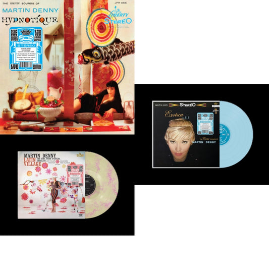 Hypnotique (Limited) & Latin Village (Floral Swirl LP Vinyl) & Exotica Vol. Iii (Sky Blue LP Vinyl)