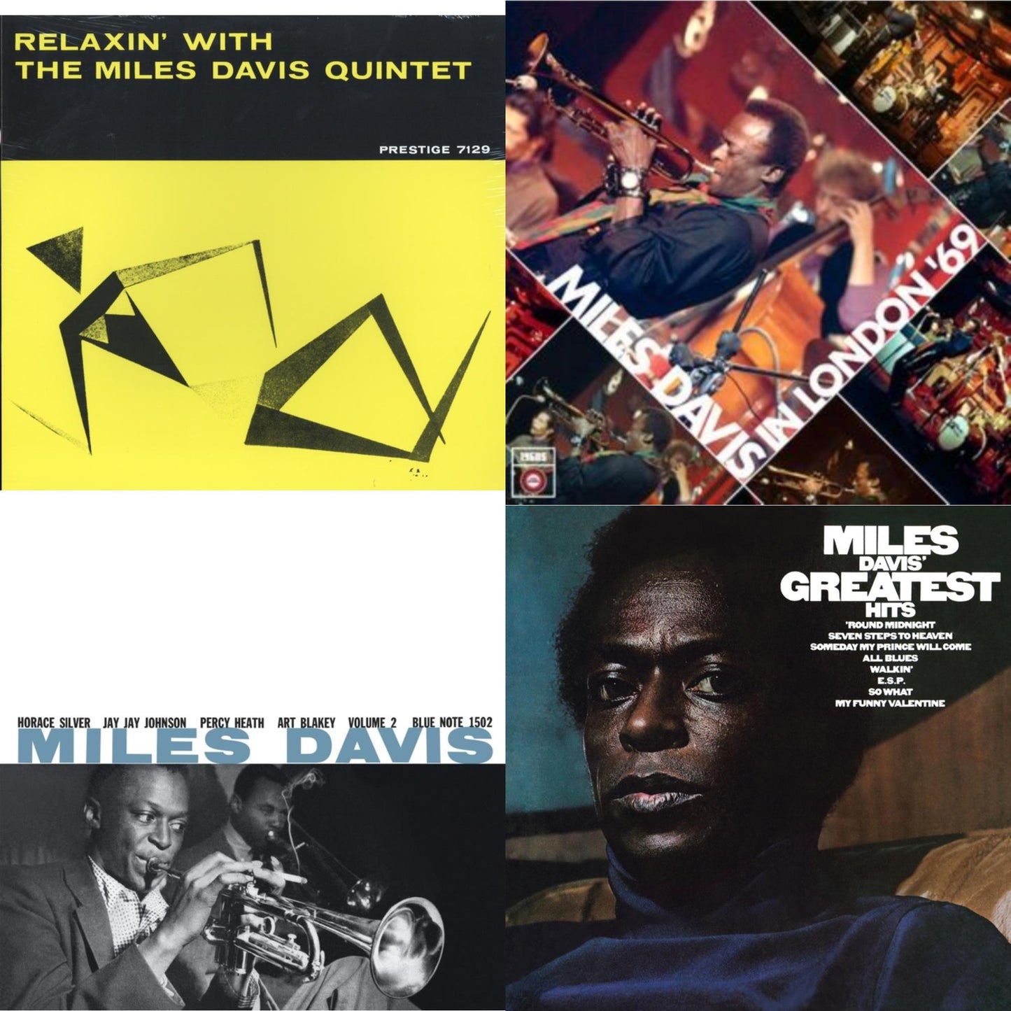 Relaxin With The Miles Davis Quintet & Live At Ronnie Scott's 1969 & Volume 2 (Blue Note Classic LP Vinyl Series) & Greatest Hits (1969) (150G/Dl Code)