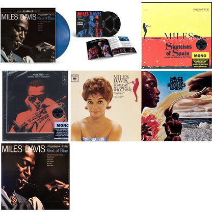 Kind Of Blue (Blue LP Vinyl/Dl Code) & Merci, Miles! Live At Vienne (2LP) & Sketches Of Spain (Mono) & Round About Midnight (180G/Mono) & Someday My Prince Will Come (180G) & Bitches Brew & Kind Of Blue (Mono)