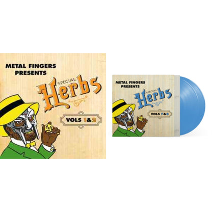 Metal Fingers Presents: Special Herbs Vol. 1 & 2 (2LP/Mustard Yellow Vinyl) & Metal Fingers Presents: Special Herbs Vol. 7 & 8 (2LP/Sly Blue Vinyl)