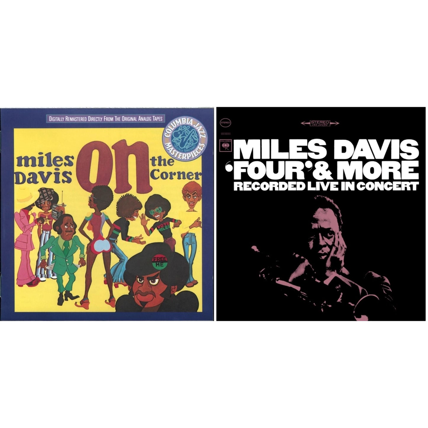 This is a 2 CD SKU bundle.
1.This CD is brand new.Format: CDMusic Style: FusionThis item's title is: On The CornerArtist: Miles DavisLabel: SONY SPECIAL MARKETINGBarcode: 886919847529Release Date: 5/8/2012
2.This CD is brand new.