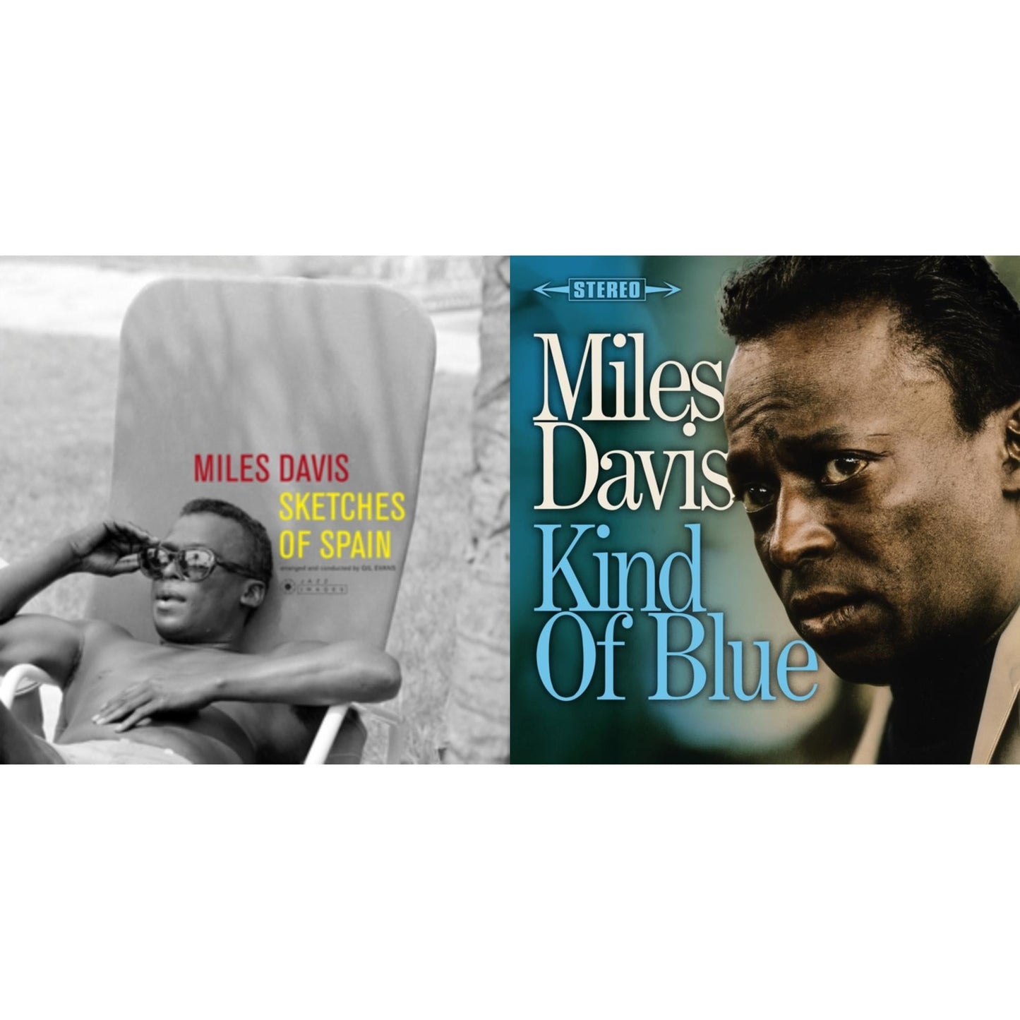 Sketches Of Spain (Limited Edition/Yellow LP Vinyl) & Kind Of Blue (Crystal Clear & Solid Blue Mixed LP Vinyl)