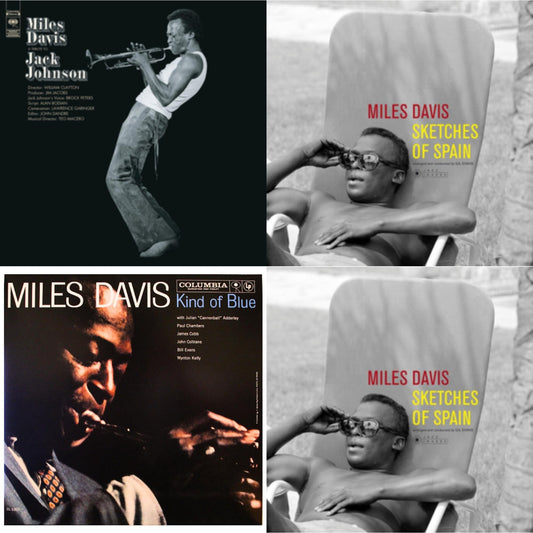 Tribute To Jack Johnson (140G/Dl Insert) & Sketches Of Spain (Limited Edition/Yellow LP Vinyl) & Kind Of Blue (Mono) & Sketches Of Spain