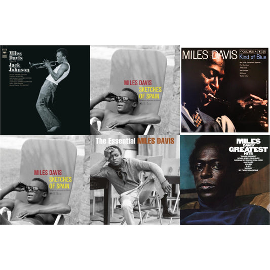Tribute To Jack Johnson (140G/Dl Insert) & Sketches Of Spain (Limited Edition/Yellow LP Vinyl) & Kind Of Blue (Mono) & Sketches Of Spain & Essential Miles Davis (2LP) & Greatest Hits (1969) (150G/Dl Code)