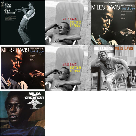 Tribute To Jack Johnson (140G/Dl Insert) & Sketches Of Spain (Limited Edition/Yellow LP Vinyl) & Kind Of Blue (180G) & Kind Of Blue (Mono) & Sketches Of Spain & Essential Miles Davis (2LP) & Greatest Hits (1969) (150G/Dl Code)