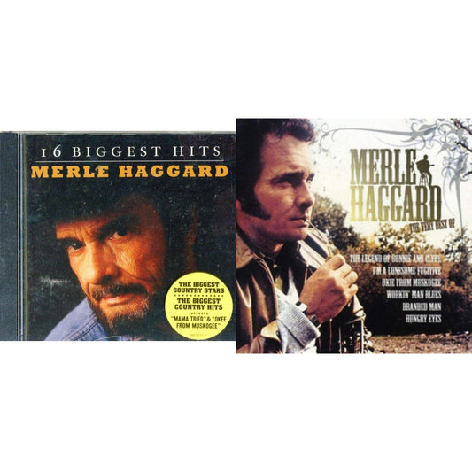 This is a 2 CD SKU bundle.
1.This CD is brand new.Format: CDMusic Style: CountryThis item's title is: 16 Biggest HitsArtist: Merle HaggardLabel: LEGACYBarcode: 886978311429Release Date: 1/18/2011
2.This CD is brand new.