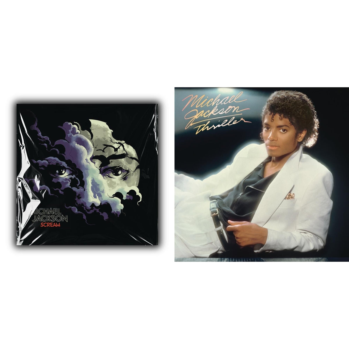 Thriller (140G/Gatefold) & Scream (2LP) (Glow In The Dark Vinyl)