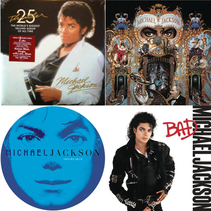 Invincible (2LP/Picture Disc) & Thriller (25Th Anniversary Edition/2LP/180G/Gatefold) & Dangerous (180G/2LP) & Bad (140G/Gatefold)