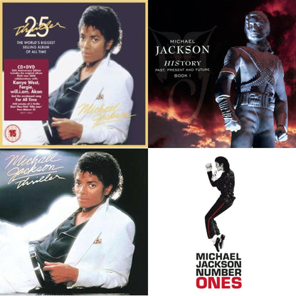 This is a 4 CD SKU bundle.
1.This CD is brand new.Format: CDMusic Style: TribalThis item's title is: History: Past Present & Future Book 1Artist: Michael JacksonLabel: TehnikaBarcode: 074645900025Release Date: 6/20/1995
2.This CD is brand new.